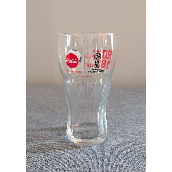 2018 FIFA World Cup Russia Coca Cola Collectible Glass, Red/White/Blue, EUC - Picture 4 of 4